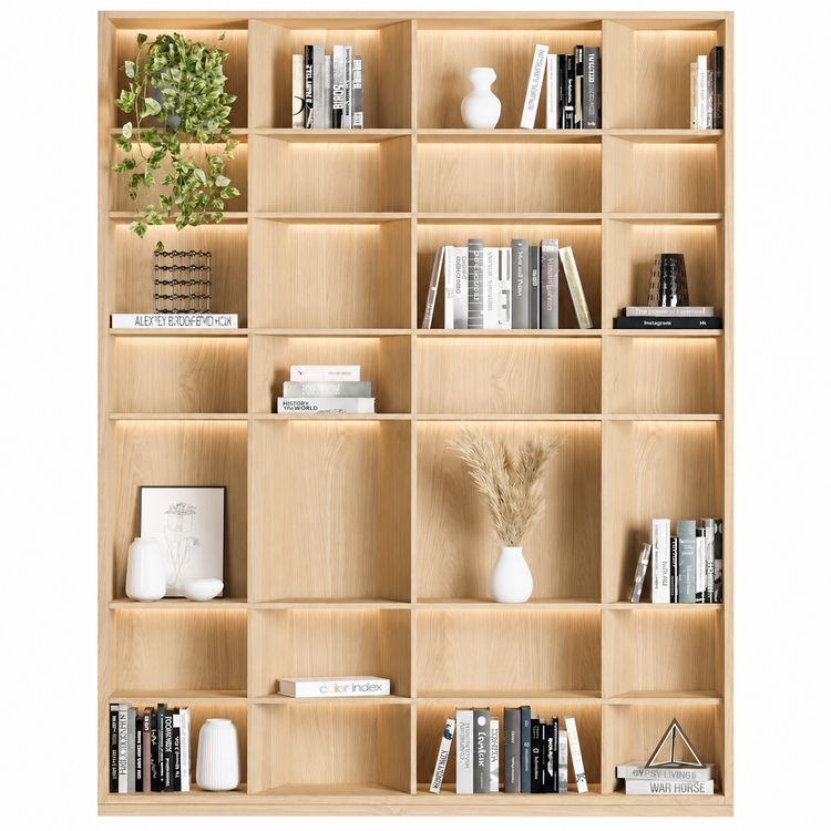 کتابخانه دیواری بزرگ دکوراتیو