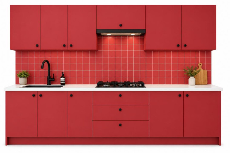 کابینت آماده مدرن طرح اسکارلت ۳متری wecasa
