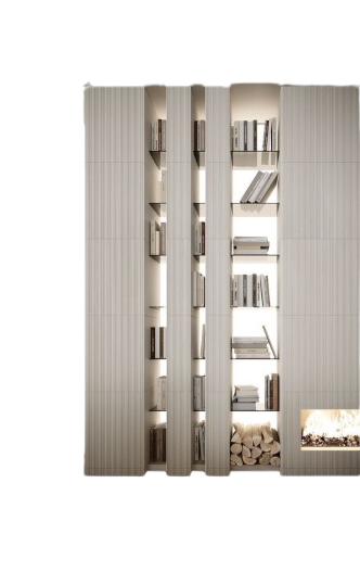 کتابخانه مدرن شیاردار مدل لینیر we.casa